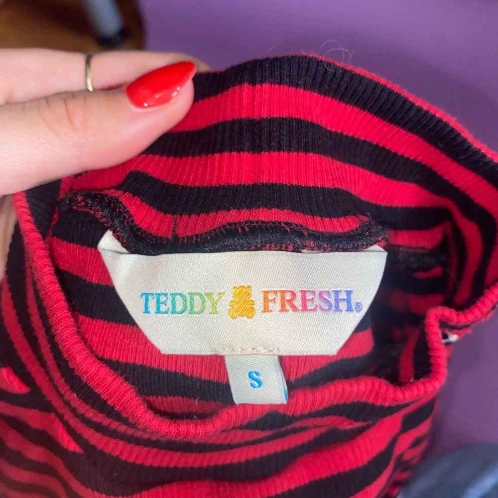 Teddy Fresh Multicolor Striped Turtleneck Top - Picture 3 of 4